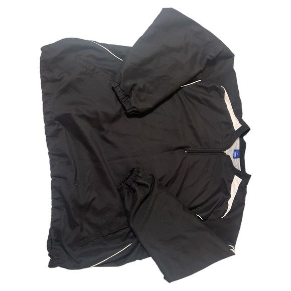Mizuno men’s 2x/XXL quarter zip pullover black white big and‎ tall - Picture 1 of 3